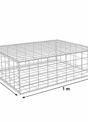 Galfan® Welded Mesh Gabion Kit 0.5m high X 1.0m wide X 1.0m long