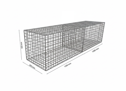 Gabion Diy wall Kit 0.5m Wide × 0.5m High