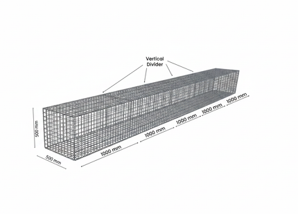 Gabion Diy wall Kit 0.5m Wide × 0.5m High
