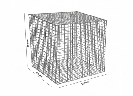 Gabion Diy wall Kit 0.5m Wide × 0.5m High