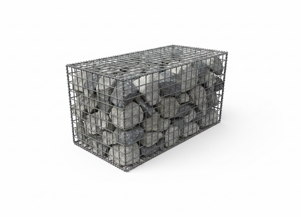 Gabion Cage Filled with Rocks